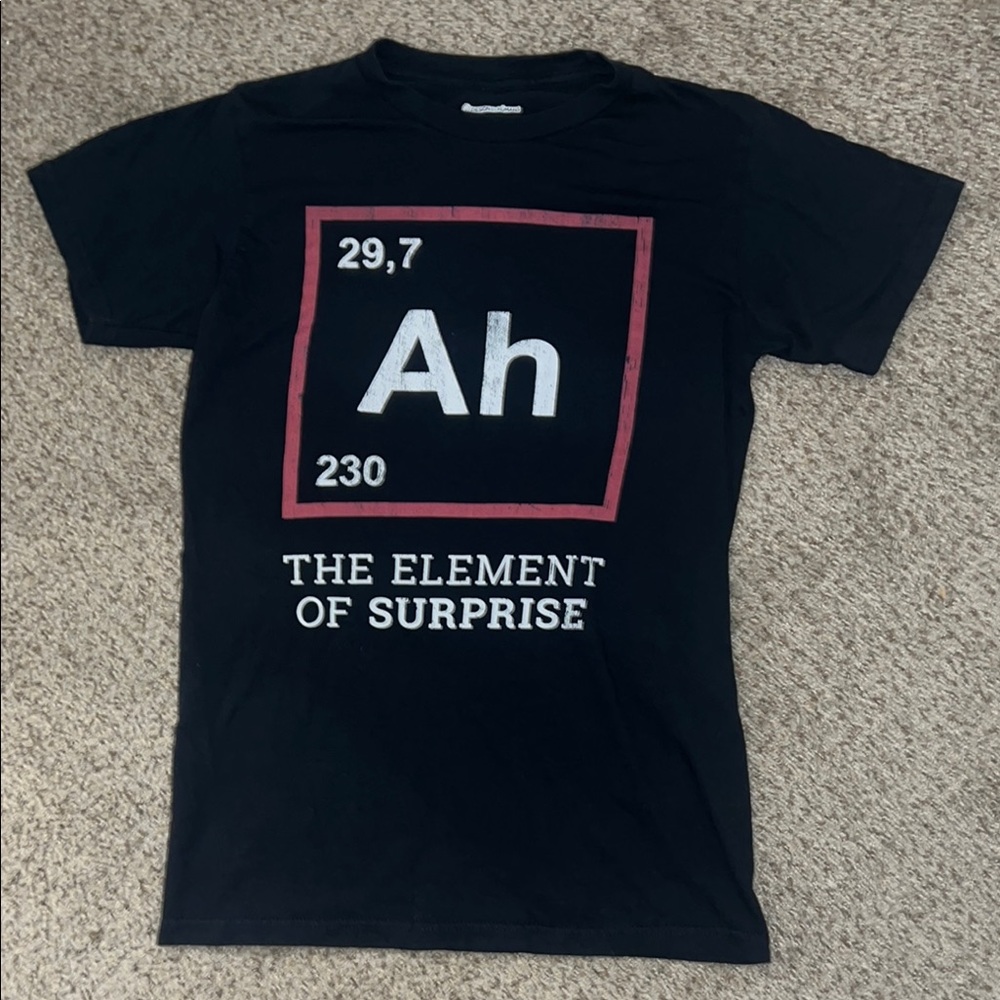 Black Graphic T-Shirt - Element of Surprise
